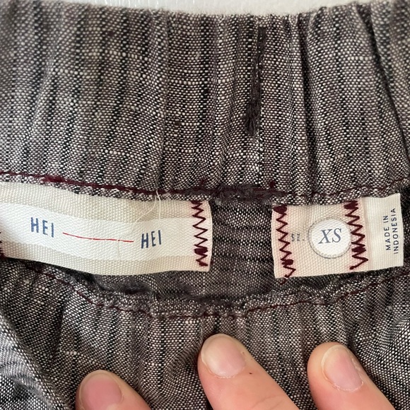 Dark grey Hei Hei linen pants size xs never worn - Picture 4 of 6
